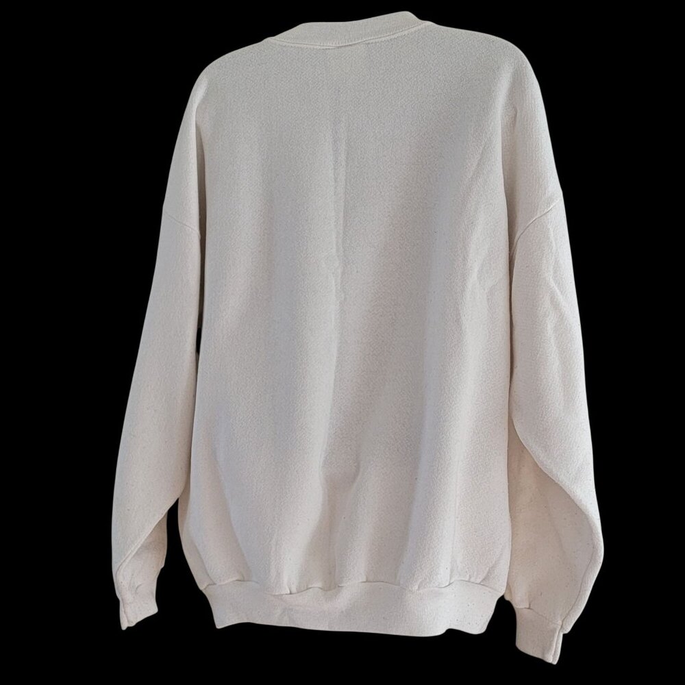 Vtg 90s Farmhouse Garden Grannycore Graphic Crewneck Sweatshirt White - Picture 4 of 16
